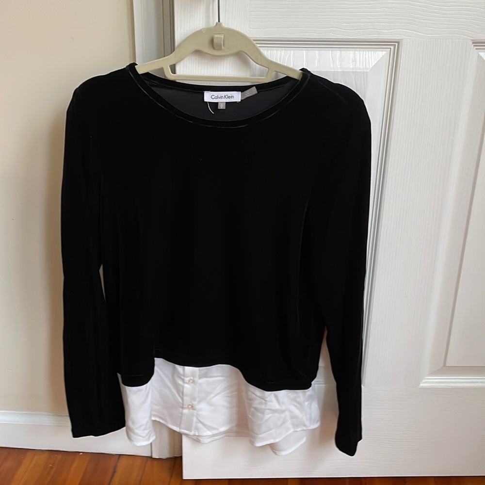 Calvin Klein velvet shirt